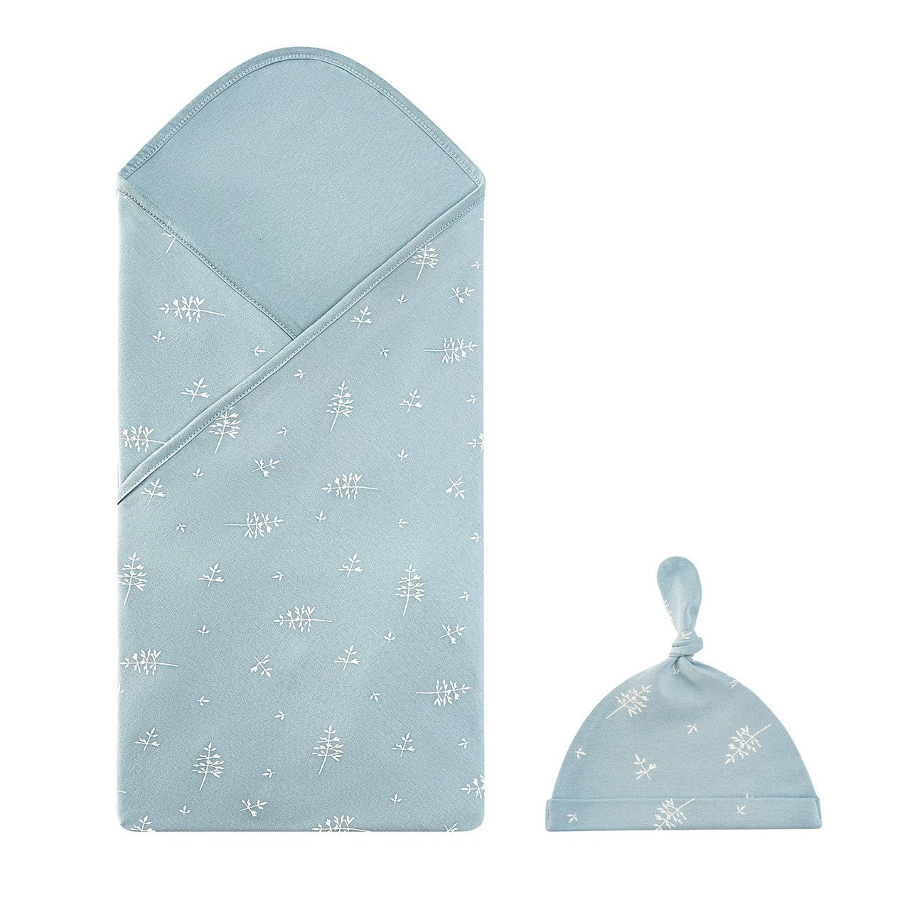 2in1 bedong katun + topi newborn set kain swaddle bayi catalog NSLR RD