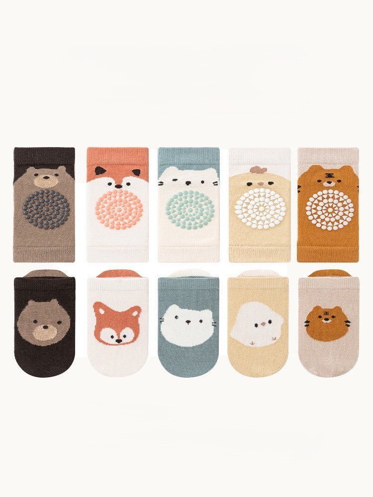 [2in1] 0-3 thn |KAOS KAKI+KNEE PAD ALAS LUTUT BAYI ANAK IMPOR NEWBORN SOCKS PELINDUNG catalog QN QCP