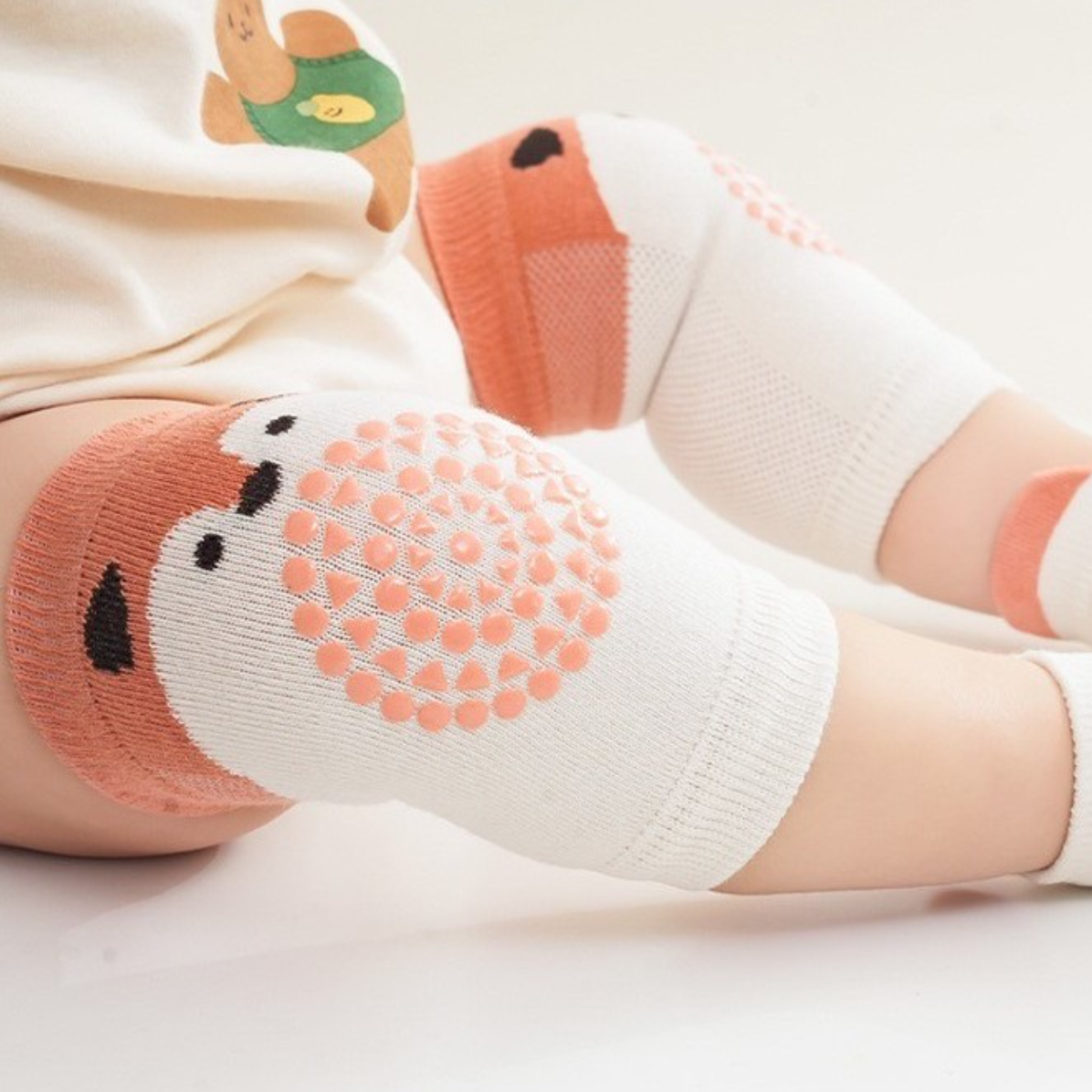 [2in1] 0-3 thn |KAOS KAKI+KNEE PAD ALAS LUTUT BAYI ANAK IMPOR NEWBORN SOCKS PELINDUNG catalog QN QCP
