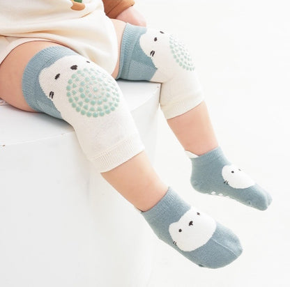 [2in1] 0-3 thn |KAOS KAKI+KNEE PAD ALAS LUTUT BAYI ANAK IMPOR NEWBORN SOCKS PELINDUNG catalog QN QCP