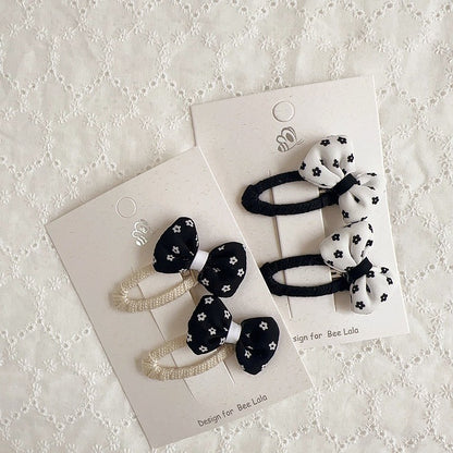 (isi 2pcs) Set Jepitan rambut | Pita Rambut | bayi anak bunga import perempuan aksesoris catalog PQ