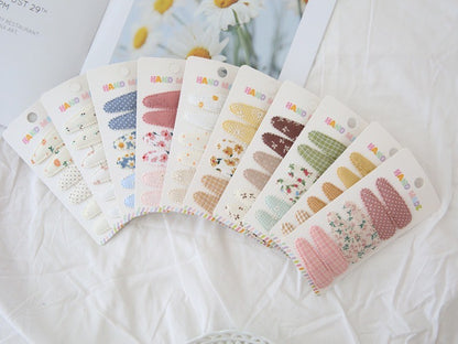 (isi 3psg) Set Jepitan rambut | Pita Rambut | bayi anak bunga import perempuan aksesoris catalog Ai