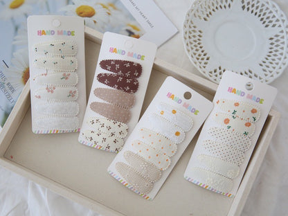 (isi 3psg) Set Jepitan rambut | Pita Rambut | bayi anak bunga import perempuan aksesoris catalog Ai