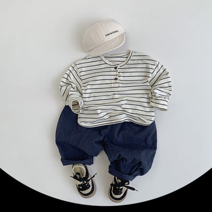1-5thn | Tshirt Kaos Korea Basic Lengan Panjang Oblong Unisex Pakaian Bayi MYTT catalog TAC