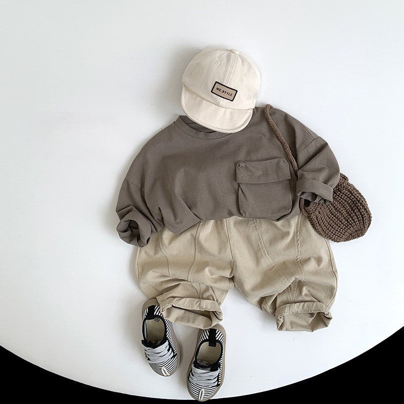 1-5thn | Tshirt Kaos Korea Basic Lengan Panjang Oblong Anak Laki-laki Pakaian Bayi MYTT catalog TAH