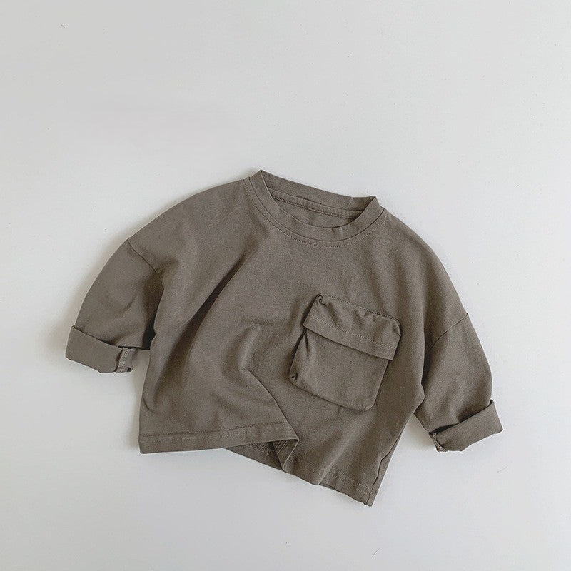 1-5thn | Tshirt Kaos Korea Basic Lengan Panjang Oblong Anak Laki-laki Pakaian Bayi MYTT catalog TAH