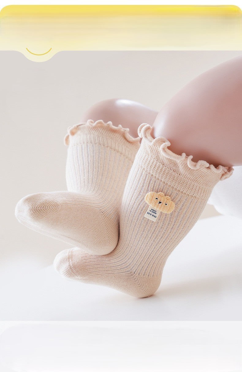 [3 PSG] 0-3 thn | KAOS KAKI BAYI ANAK IMPOR SOCKS LUCU KARAKTER KARTUN PEREMPUAN catalog QN QDC