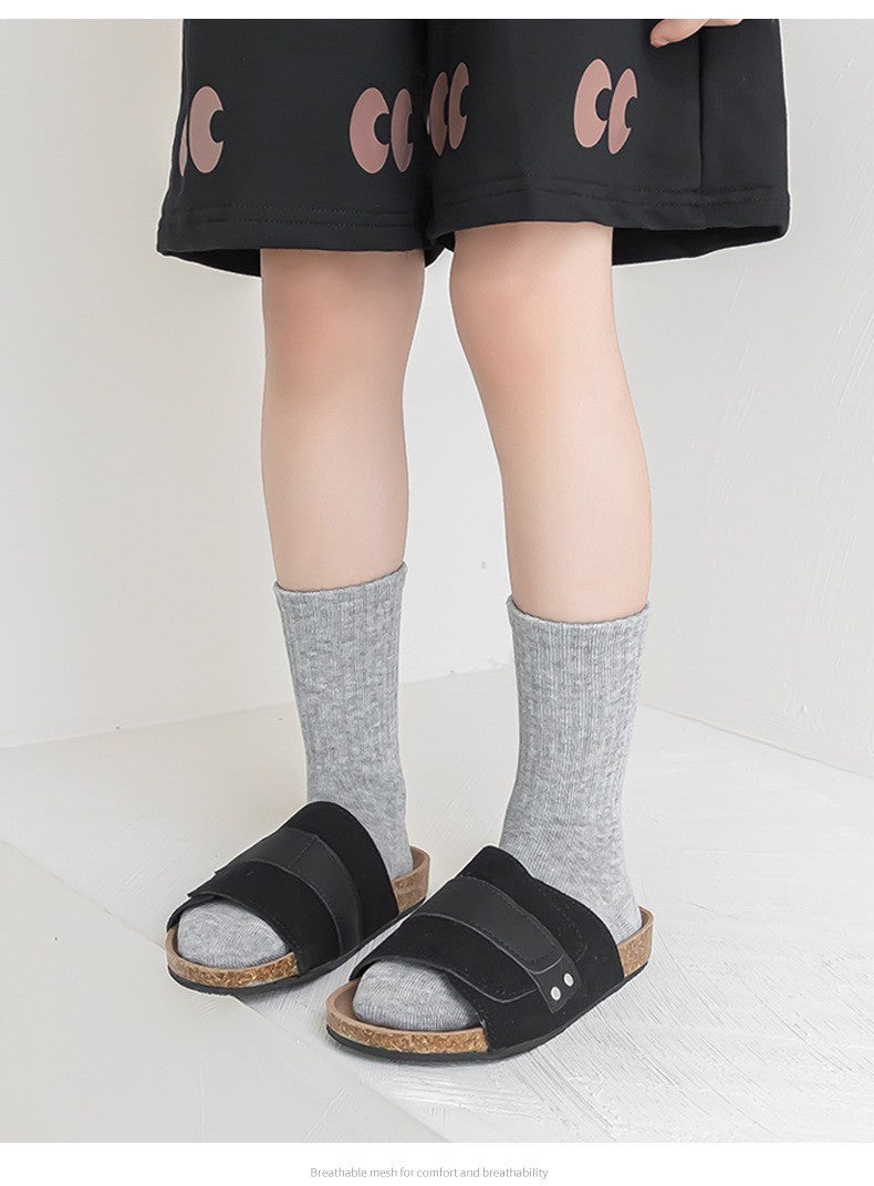 [5 PSG] 3-12 thn | KAOS KAKI ANAK SEKOLAH HITAM PUTIH IMPOR SOCKS LUCU UNISEX Catalog QN QDE