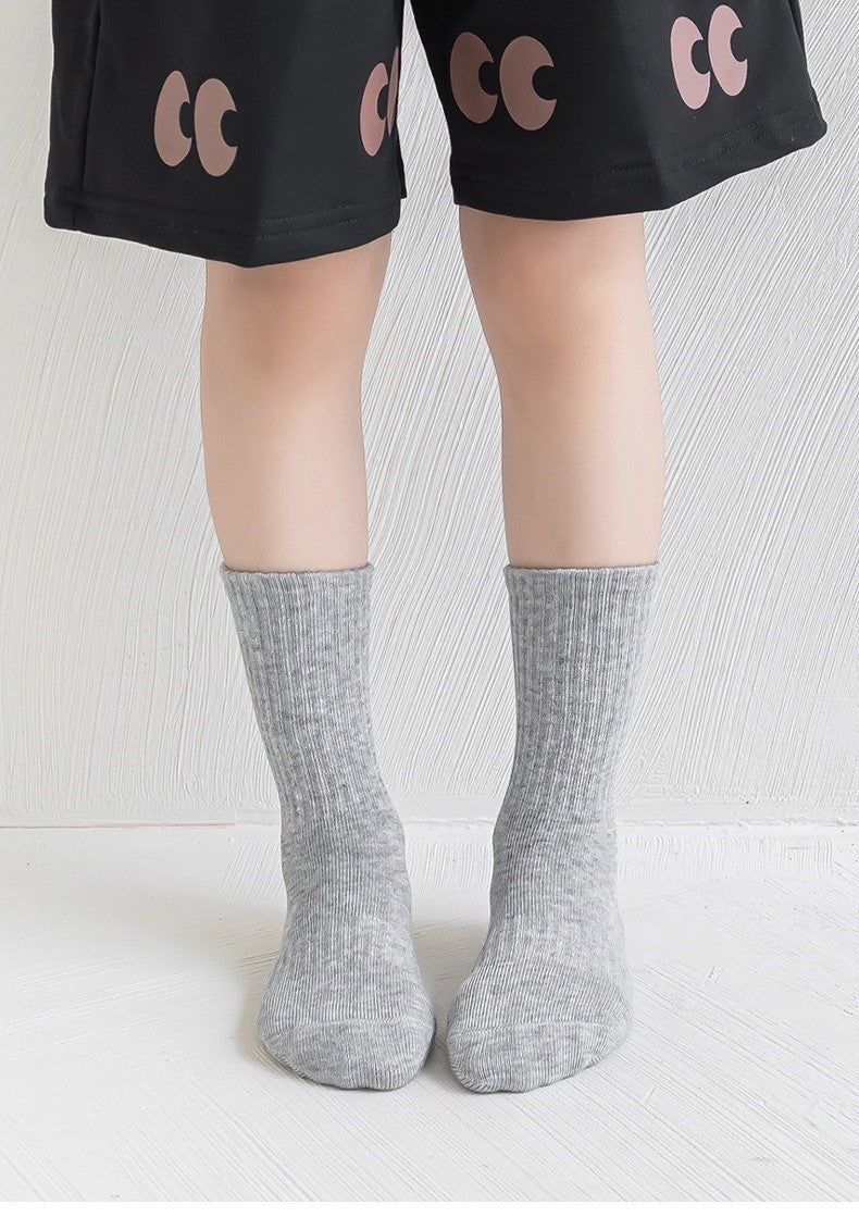 [5 PSG] 3-12 thn | KAOS KAKI ANAK SEKOLAH HITAM PUTIH IMPOR SOCKS LUCU UNISEX Catalog QN QDE