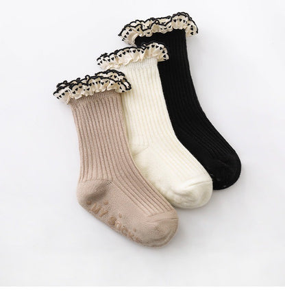 0-5 thn | KAOS KAKI RUFFLE BAYI ANAK IMPOR NEWBORN SOCKS PEREMPUAN catalog NMBB FAJ