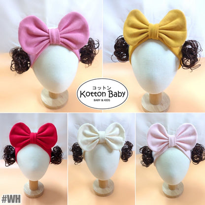 0-3 thn || Bandana Wig Korea Rambut Palsu Topi Cepol Bayi Newborn Anak Catalog JNWG WH
