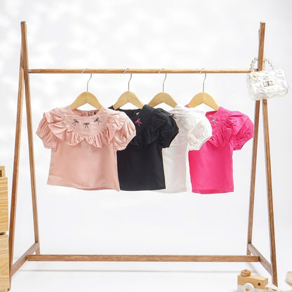TINYME 0-4 thn || ATASAN PEPLUM TOP KAOS BAYI ANAK CASUAL catalog TMTM DAISY