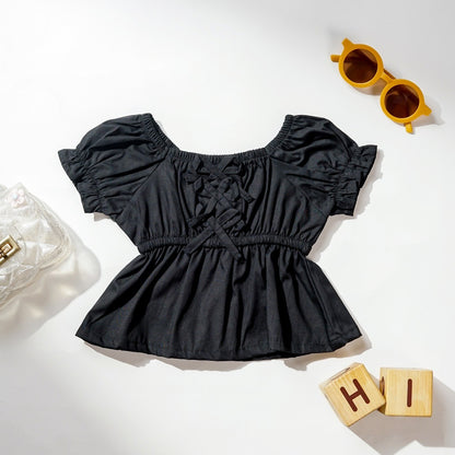 TINYME 0-4 thn || ATASAN PEPLUM TOP KAOS BAYI ANAK CASUAL catalog TMTM ESME