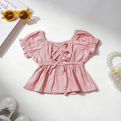 TINYME 0-4 thn || ATASAN PEPLUM TOP KAOS BAYI ANAK CASUAL catalog TMTM ESME