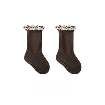 0-5 thn | KAOS KAKI RUFFLE BAYI ANAK IMPOR NEWBORN SOCKS PEREMPUAN catalog NMBB FAJ