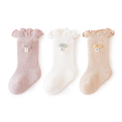 [3 PSG] 0-3 thn | KAOS KAKI BAYI ANAK IMPOR SOCKS LUCU KARAKTER KARTUN PEREMPUAN catalog QN QDC