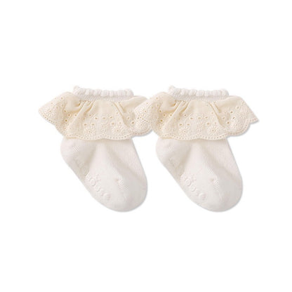 0-3 thn | KAOS KAKI RUFFLE BAYI ANAK IMPOR NEWBORN SOCKS PEREMPUAN Catalog QN QDB