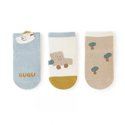 [3 PSG] 0-3 thn | KAOS KAKI BAYI ANAK IMPOR SOCKS LUCU KARAKTER KARTUN UNISEX catalog QN QCW