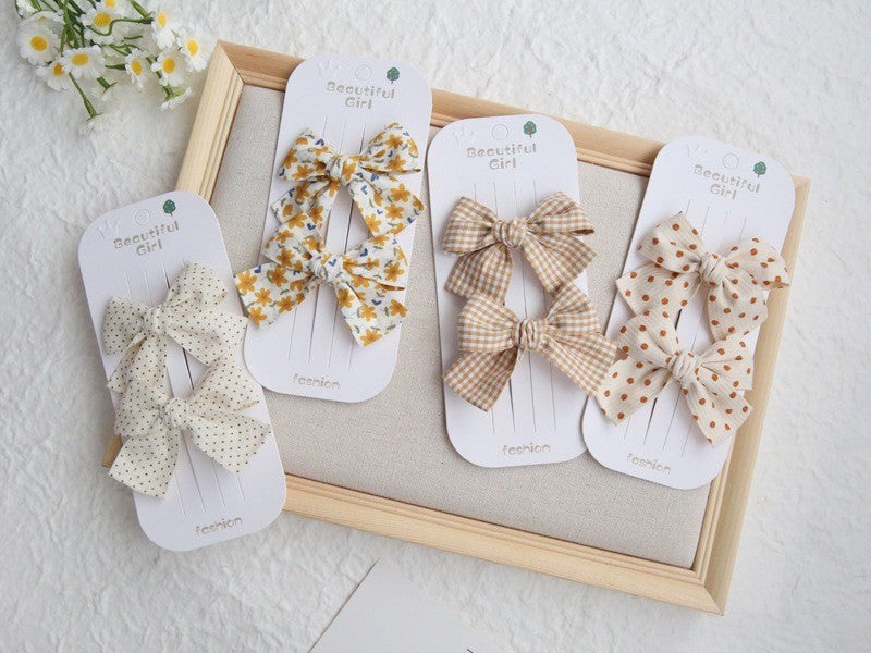 (isi 2psg) Set Jepitan rambut | Pita Rambut | bayi anak bunga import perempuan aksesoris catalog ATSP AK