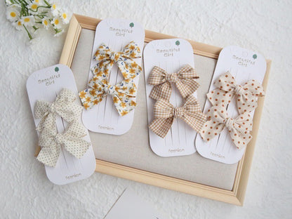 (isi 2psg) Set Jepitan rambut | Pita Rambut | bayi anak bunga import perempuan aksesoris catalog ATSP AK