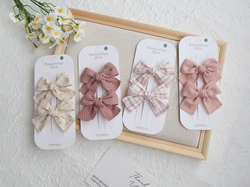 (isi 2psg) Set Jepitan rambut | Pita Rambut | bayi anak bunga import perempuan aksesoris catalog ATSP AK