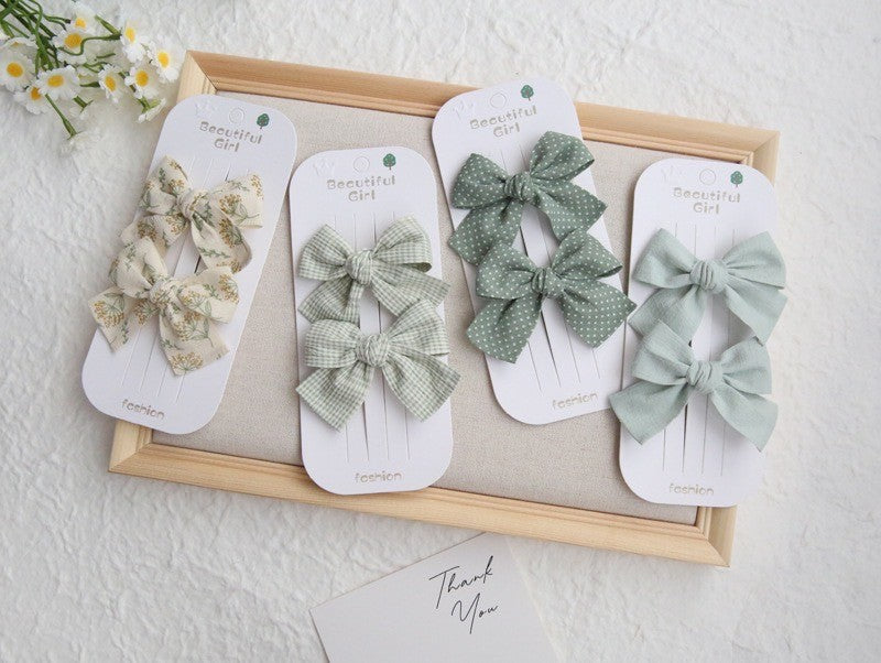 (isi 2psg) Set Jepitan rambut | Pita Rambut | bayi anak bunga import perempuan aksesoris catalog ATSP AK