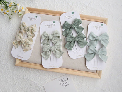 (isi 2psg) Set Jepitan rambut | Pita Rambut | bayi anak bunga import perempuan aksesoris catalog ATSP AK