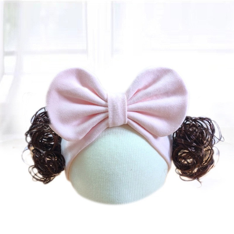 0-3 thn || Bandana Wig Korea Rambut Palsu Topi Cepol Bayi Newborn Anak Catalog JNWG WH