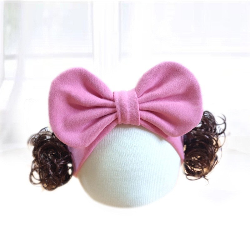 0-3 thn || Bandana Wig Korea Rambut Palsu Topi Cepol Bayi Newborn Anak Catalog JNWG WH