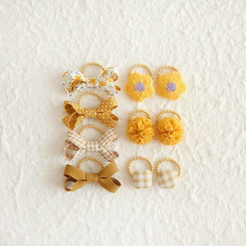 (5psg) Set Ikat rambut | Pita Karet Rambut | bayi anak import perempuan aksesoris catalog ATSP AJ