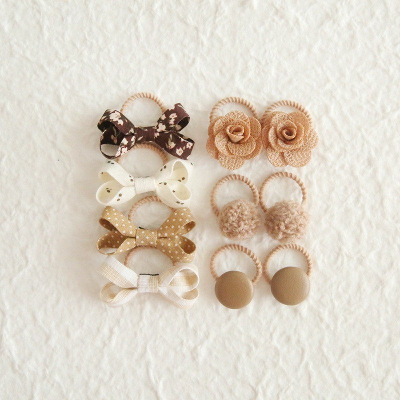 (5psg) Set Ikat rambut | Pita Karet Rambut | bayi anak import perempuan aksesoris catalog ATSP AJ