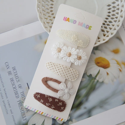 (isi 5pcs) Set Jepitan rambut | Pita Rambut | bayi anak bunga import perempuan aksesoris catalog AH