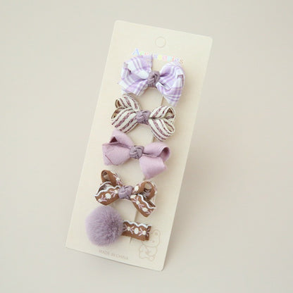 (isi 5pcs) Set Jepitan rambut | Pita Rambut | bayi anak bunga import perempuan aksesoris catalog AG