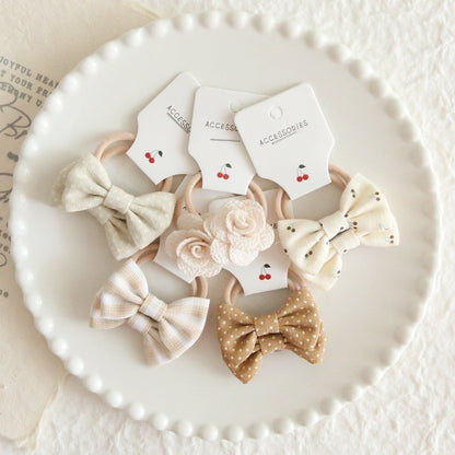 (5psg) Set Ikat rambut | Pita Karet Rambut | bayi anak import perempuan aksesoris catalog ATSP AF