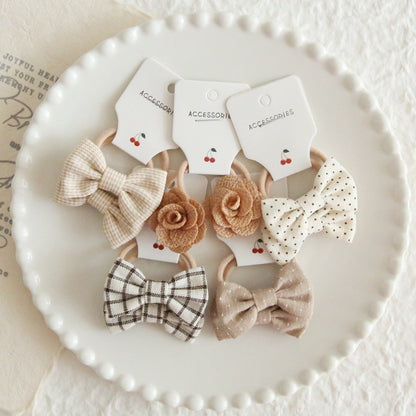 (5psg) Set Ikat rambut | Pita Karet Rambut | bayi anak import perempuan aksesoris catalog ATSP AF