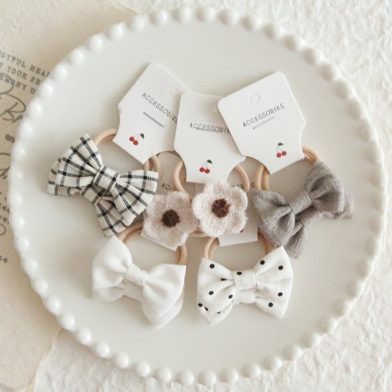 (5psg) Set Ikat rambut | Pita Karet Rambut | bayi anak import perempuan aksesoris catalog ATSP AF