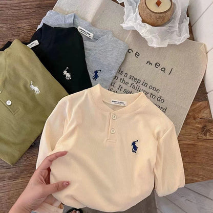 2-6thn | Tshirt Kaos Korea Basic Lengan Panjang Oblong Anak Laki-laki Pakaian Bayi TXY catalog XAZ