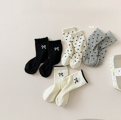 [4 PSG] 1-8 thn | KAOS KAKI BAYI BASIC ANAK IMPOR SOCKS LUCU PEREMPUAN Catalog QN QDF