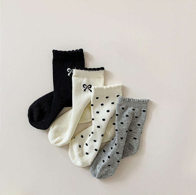 [4 PSG] 1-8 thn | KAOS KAKI BAYI BASIC ANAK IMPOR SOCKS LUCU PEREMPUAN Catalog QN QDF