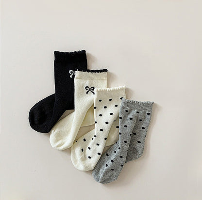 [4 PSG] 1-8 thn | KAOS KAKI BAYI BASIC ANAK IMPOR SOCKS LUCU PEREMPUAN Catalog QN QDF