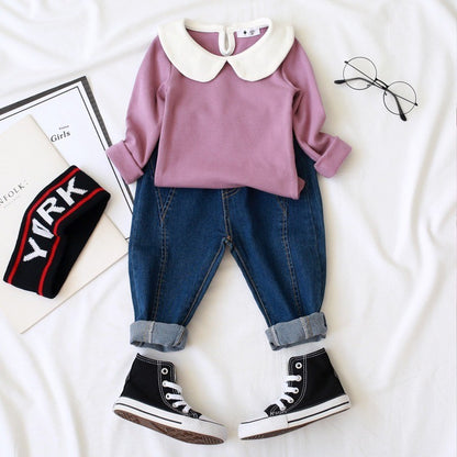 1-5 thn || KAOS BAJU LENGAN PANJANG ATASAN PAKAIAN ANAK PEREMPUAN  catalog NXTY TBF