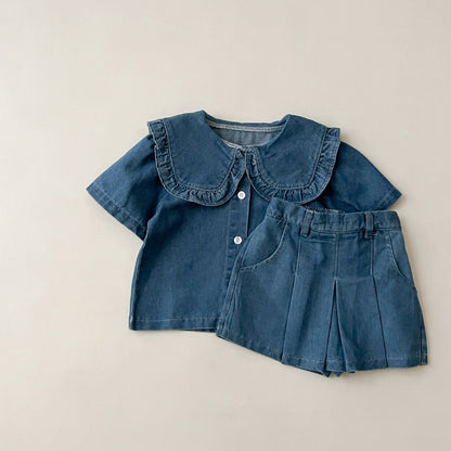 1-5 thn || SETELAN BAJU + CELANA ROK (1 set) PEREMPUAN JALAN CASUAL CATALOG ZHBB BY