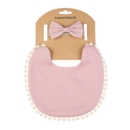 1 BANDANA + 1 BIB | SLABBER PITA HEADBAND BAYI SET CELEMEK TATAKAN LIUR ANAK catalog QUIN NG
