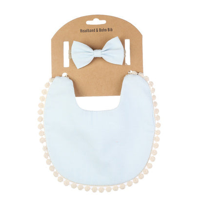 1 BANDANA + 1 BIB | SLABBER PITA HEADBAND BAYI SET CELEMEK TATAKAN LIUR ANAK catalog QUIN NG