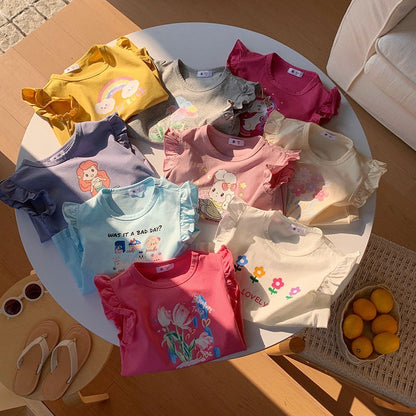 2-6 thn || ATASAN BAJU KAOS BASIC CASUAL BAYI PAKAIAN ANAK PEREMPUAN catalog NXTY TBU