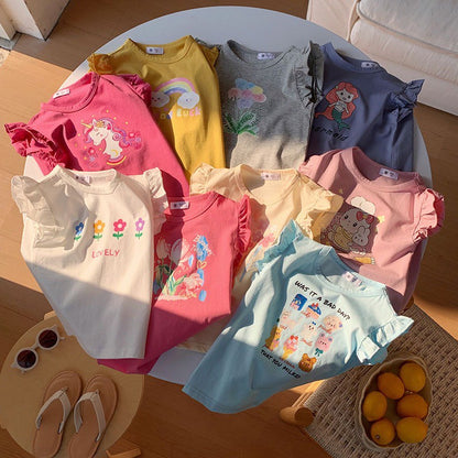 2-6 thn || ATASAN BAJU KAOS BASIC CASUAL BAYI PAKAIAN ANAK PEREMPUAN catalog NXTY TBU