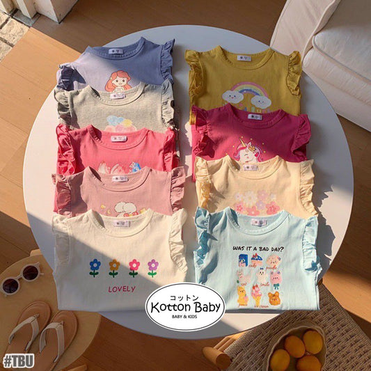 2-6 thn || ATASAN BAJU KAOS BASIC CASUAL BAYI PAKAIAN ANAK PEREMPUAN catalog NXTY TBU