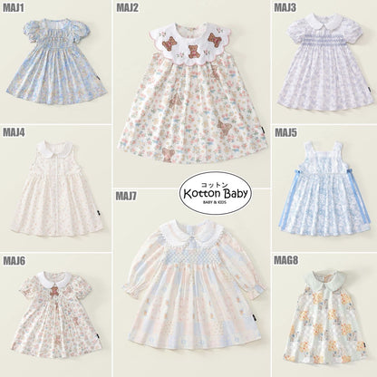 2-6 thn || DRESS ANAK KOREA PESTA ELEGAN FORMAL PEREMPUAN catalog MDD MAJ