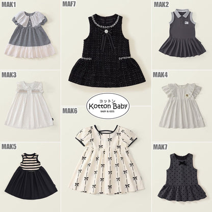 2-6 thn || DRESS ANAK KOREA PESTA ELEGAN FORMAL PEREMPUAN catalog MDD MAK