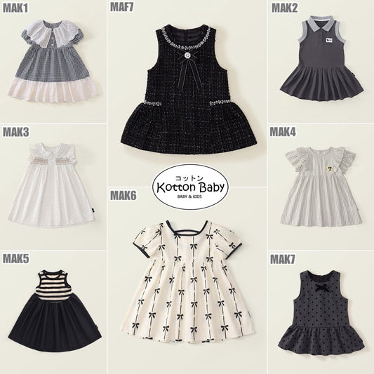 2-6 thn || DRESS ANAK KOREA PESTA ELEGAN FORMAL PEREMPUAN catalog MDD MAK